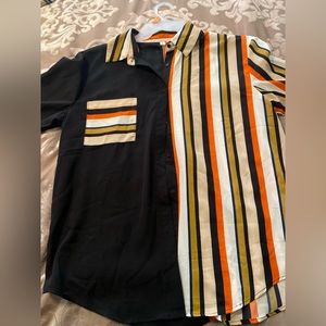 Black/multicolor top, new and never worn size large